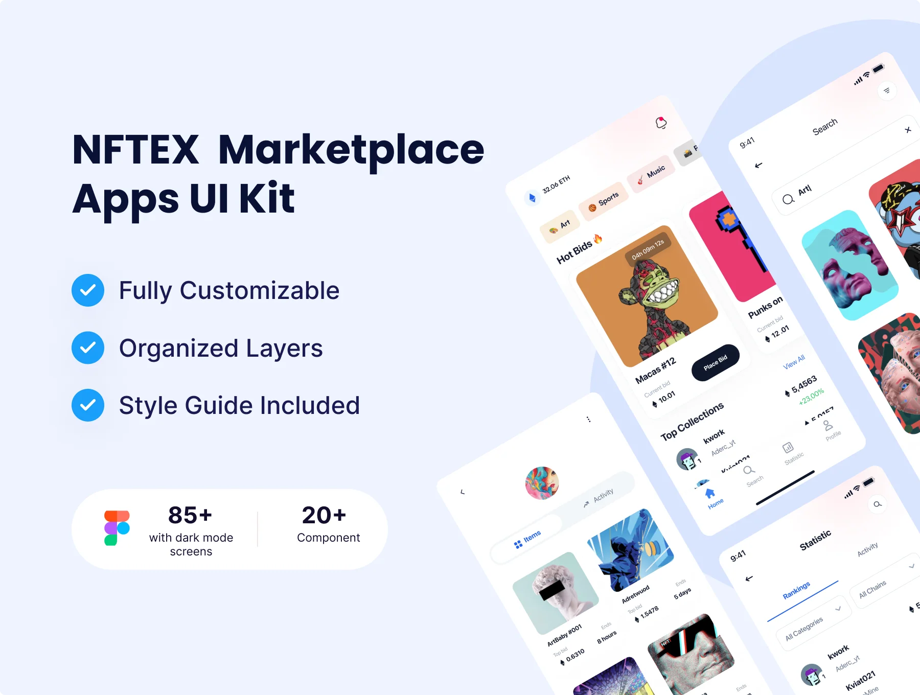 NFTEX - NFT Market App UI Kit