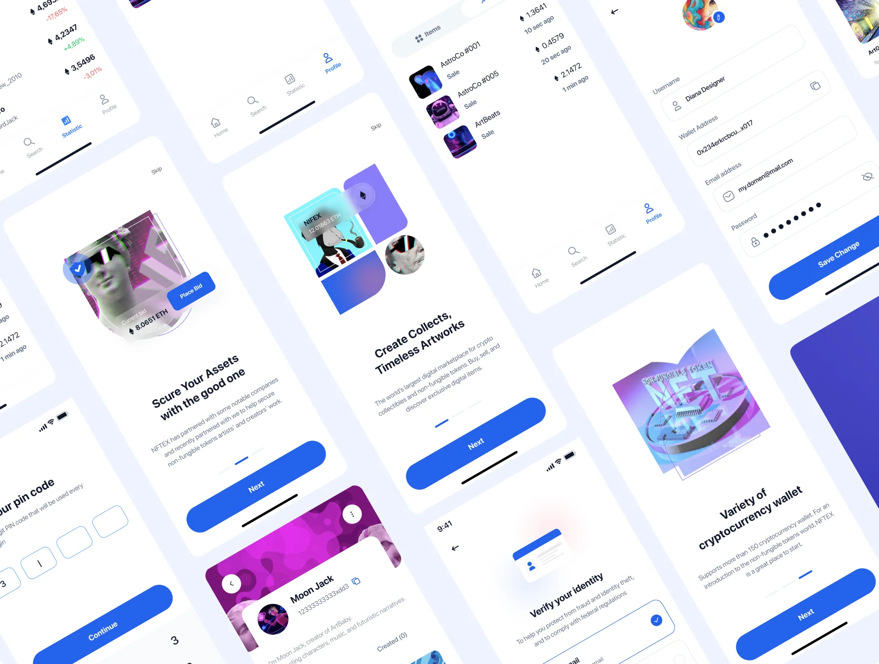 NFTEX - NFT Market App UI Kit 4