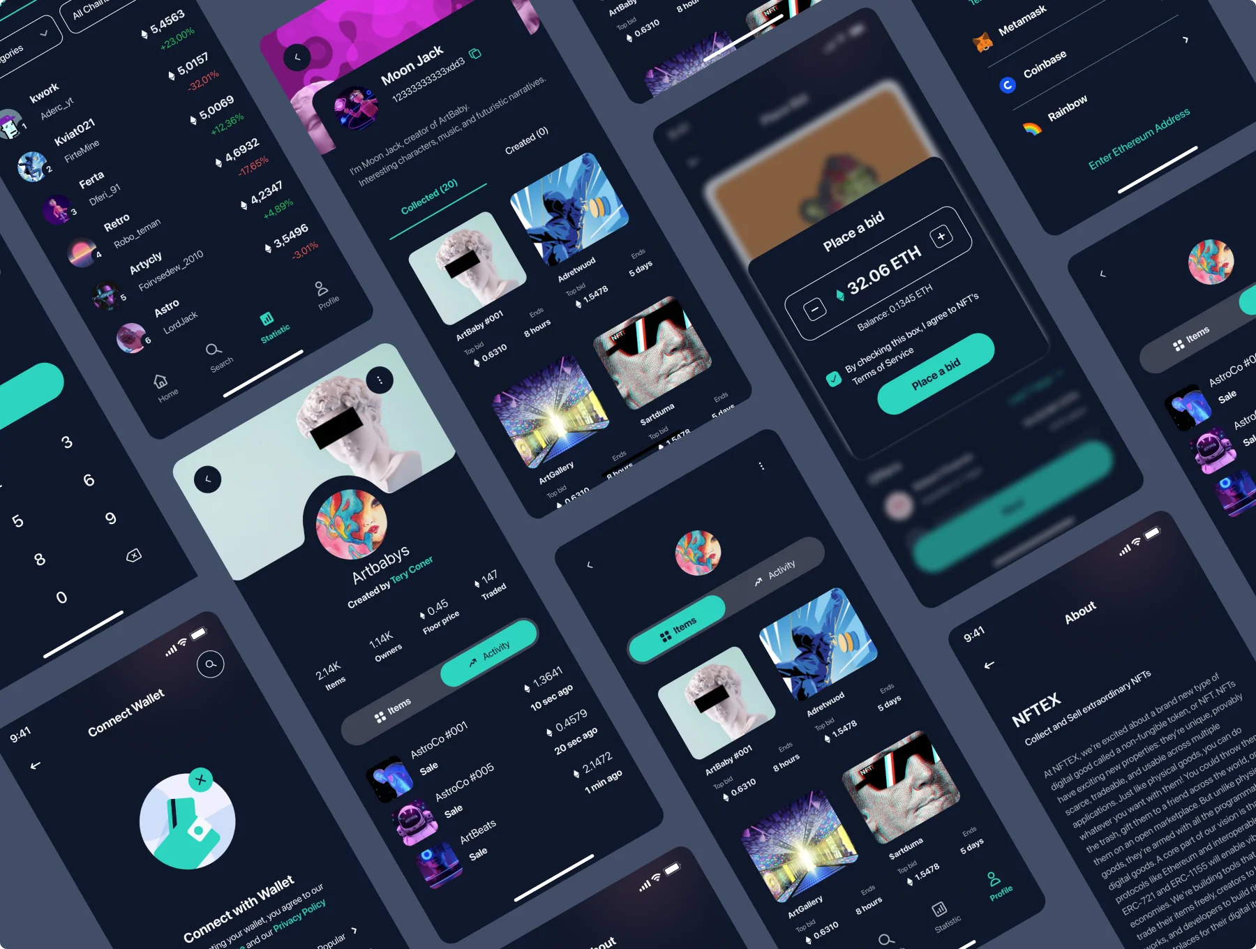 NFTEX - NFT Market App UI Kit 5