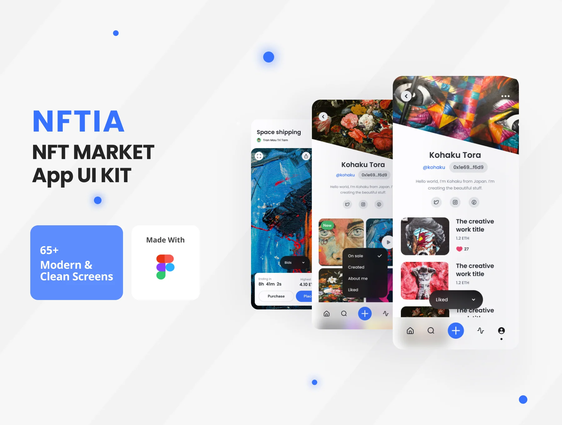 NFTIA - NFT App UI Kit