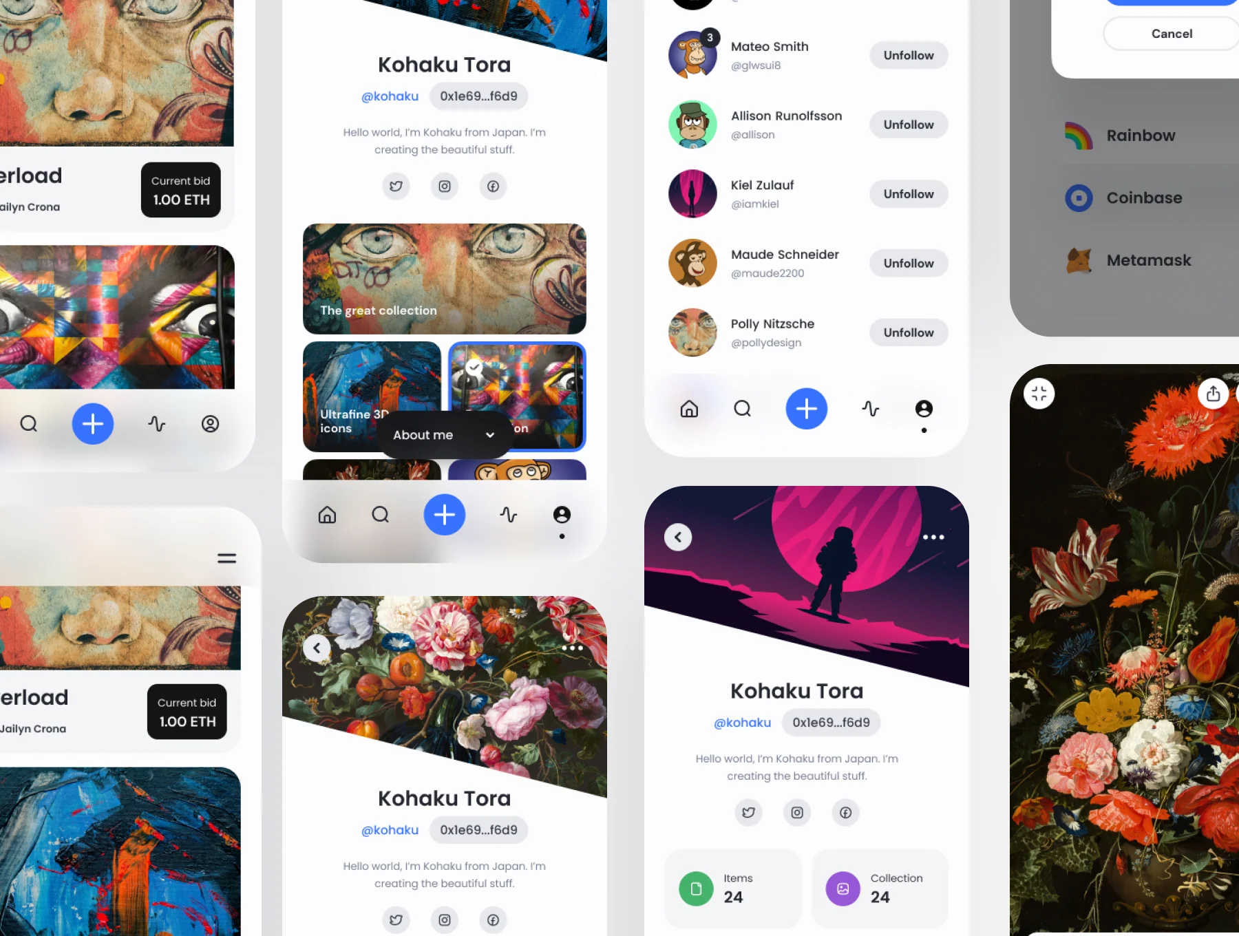 NFTIA - NFT App UI Kit 5