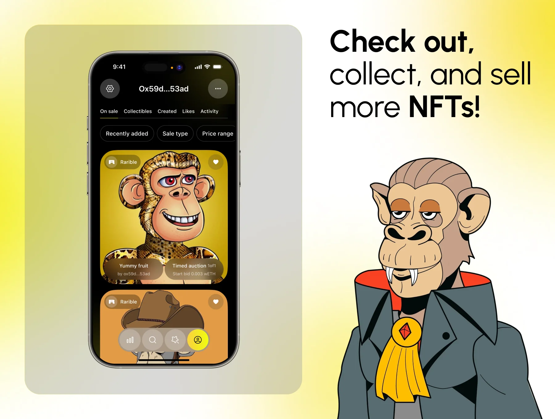 NFTIQ - NFT Marketplace App UI Kit 3