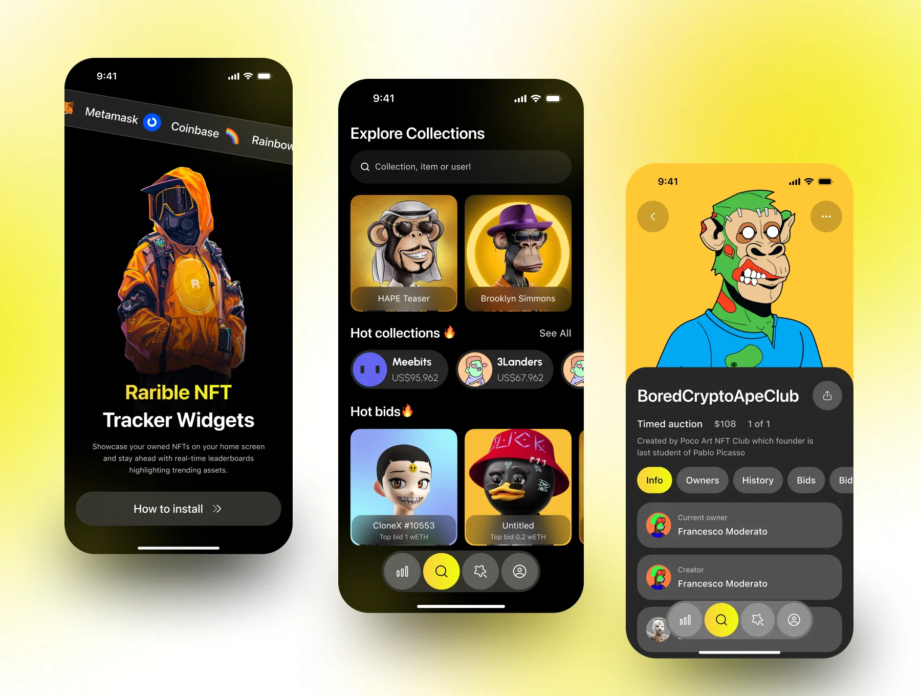 NFTIQ - NFT Marketplace App UI Kit 4