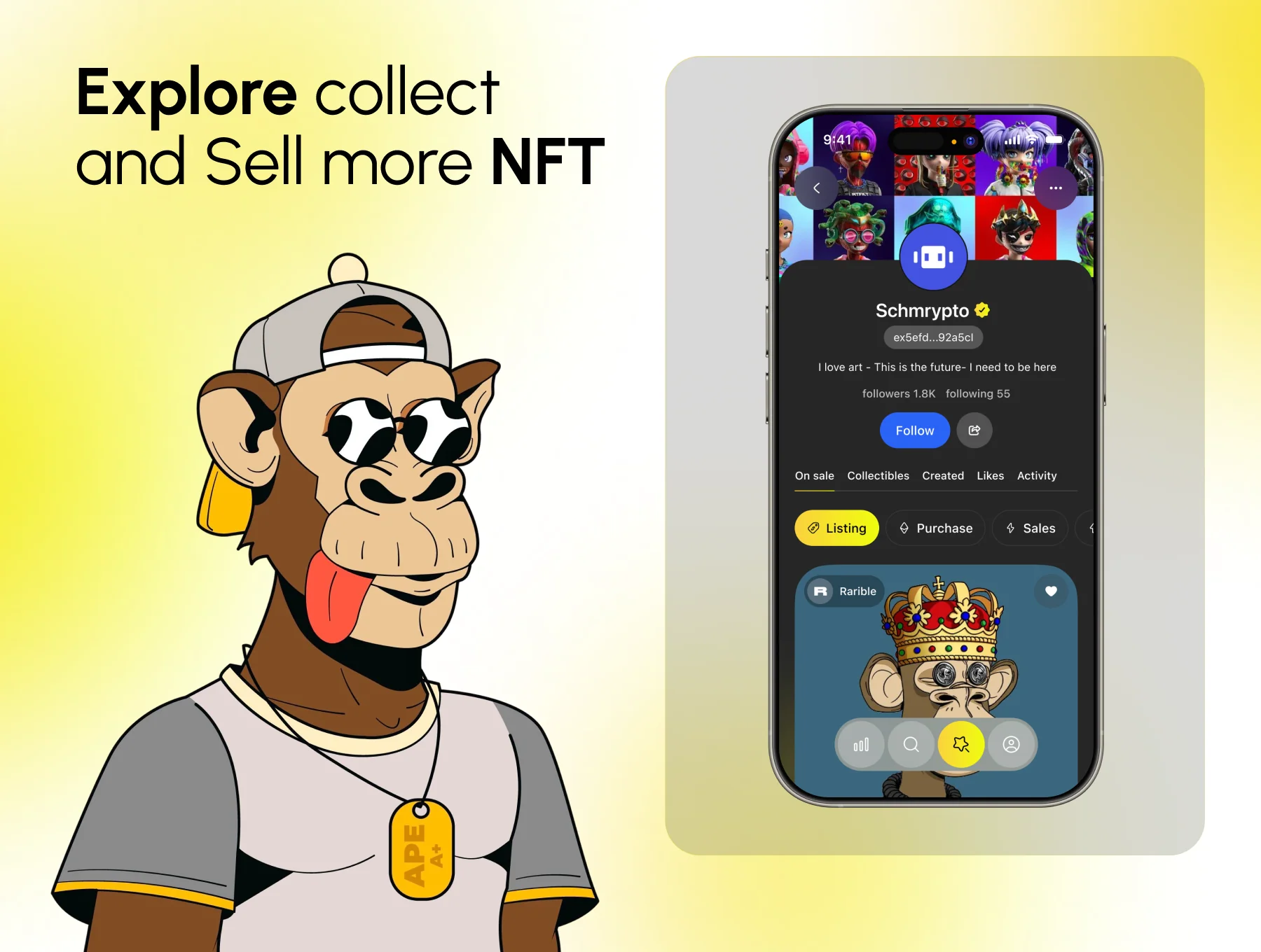 NFTIQ - NFT Marketplace App UI Kit 5