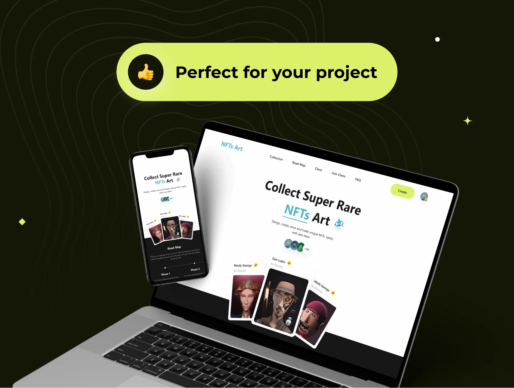 NFTs Art - NFT Web Templates 6