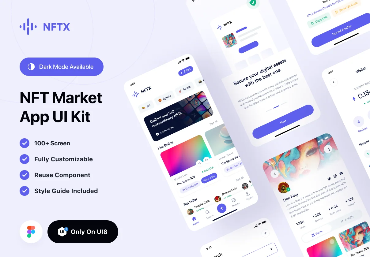 NFTX - NFT Market App UI Kit