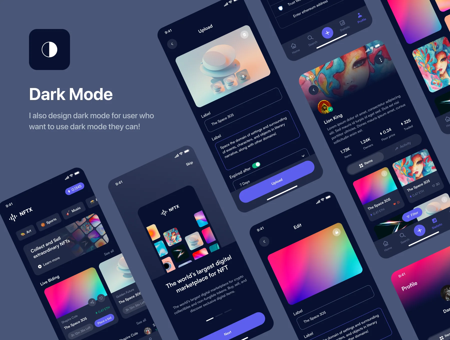 NFTX - NFT Market App UI Kit 4