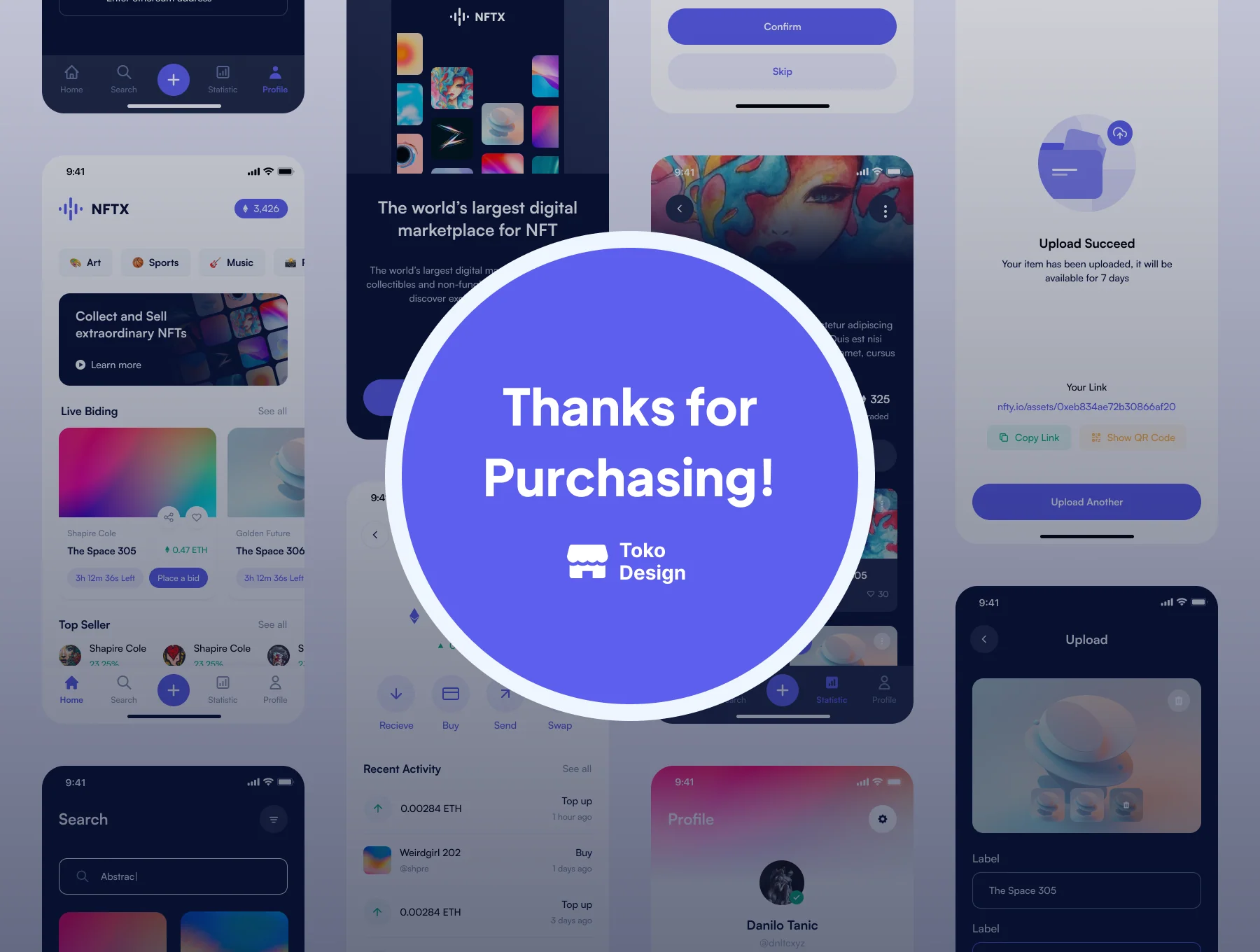 NFTX - NFT Market App UI Kit 6