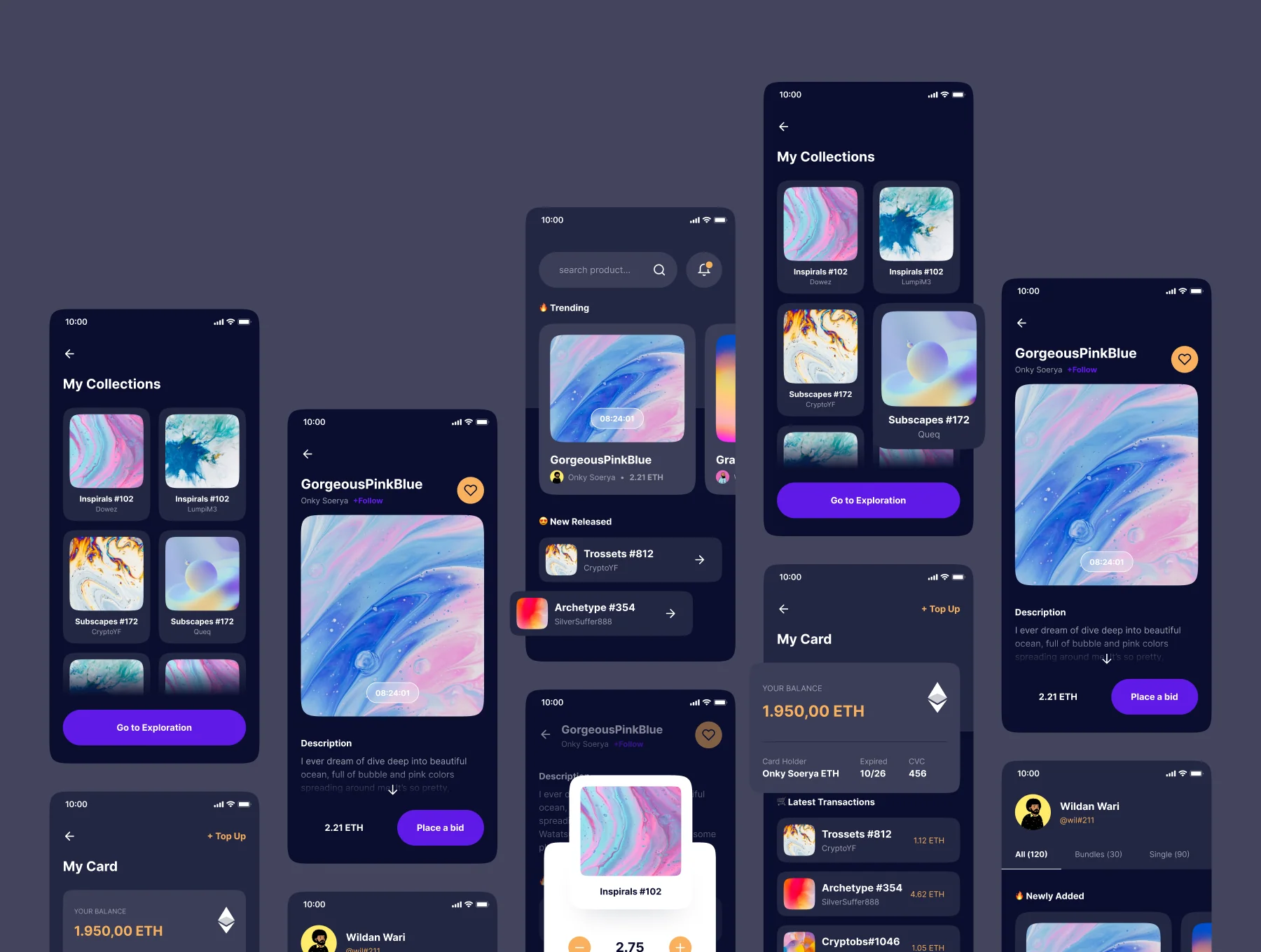 NFTzy - NFT Marketplace Mobile App UI Kit 8