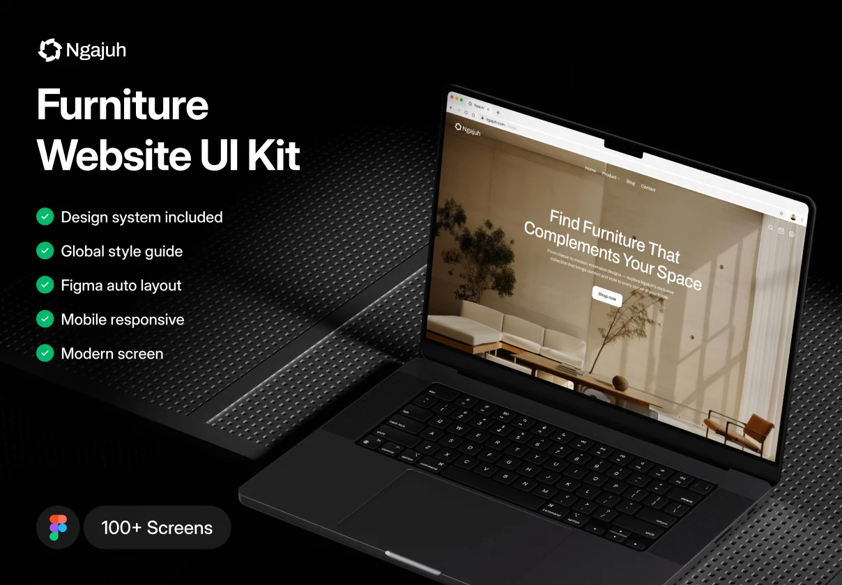 Ngajuh - Furniture Website UI Kit