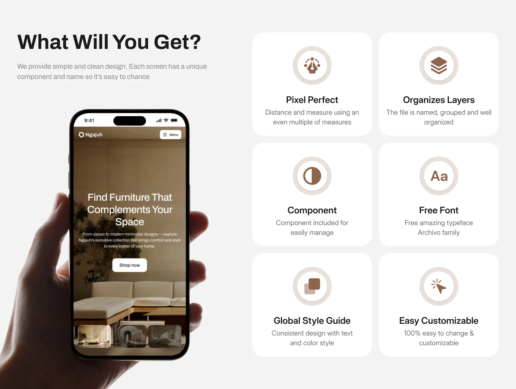 Ngajuh - Furniture Website UI Kit 2