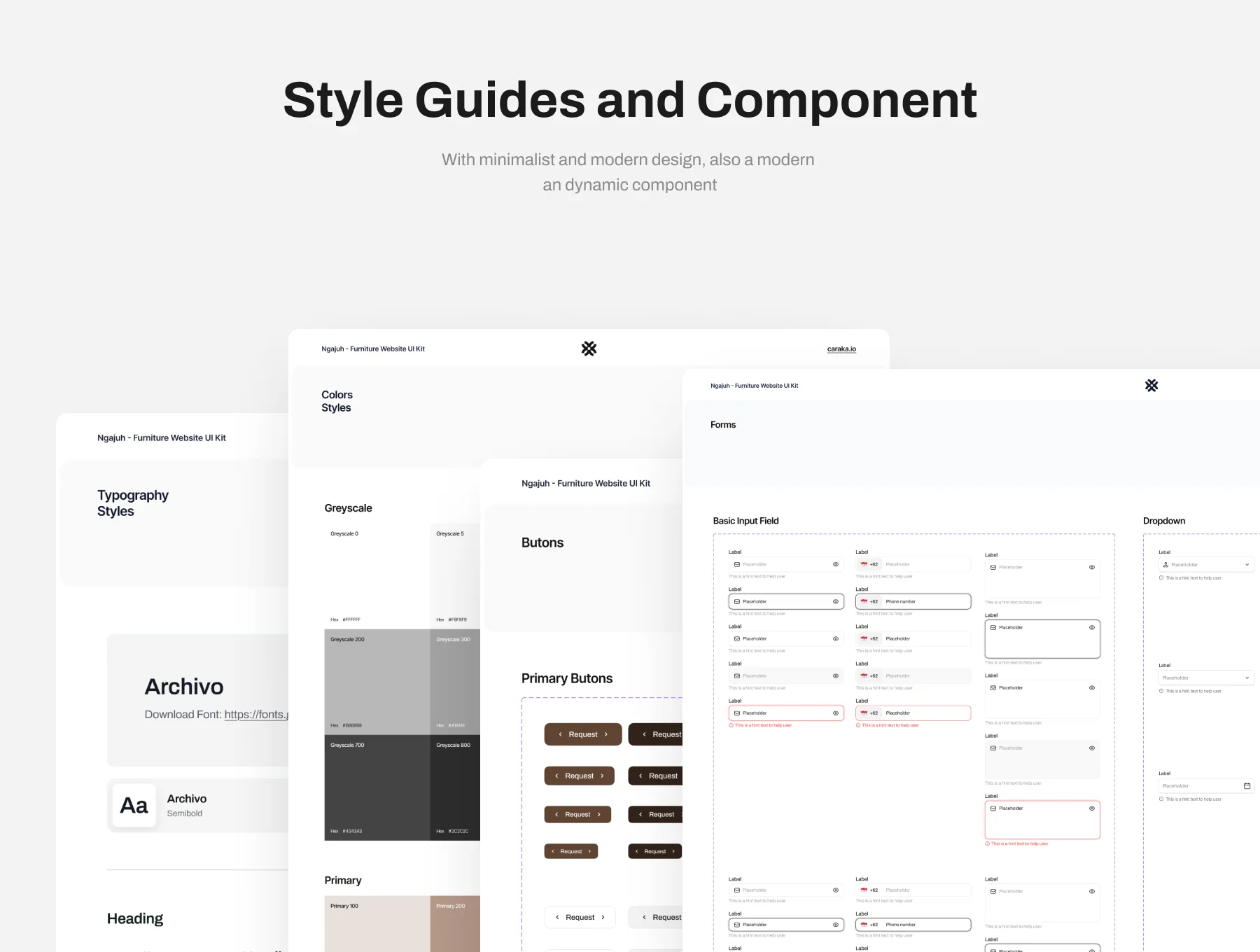 Ngajuh - Furniture Website UI Kit 3