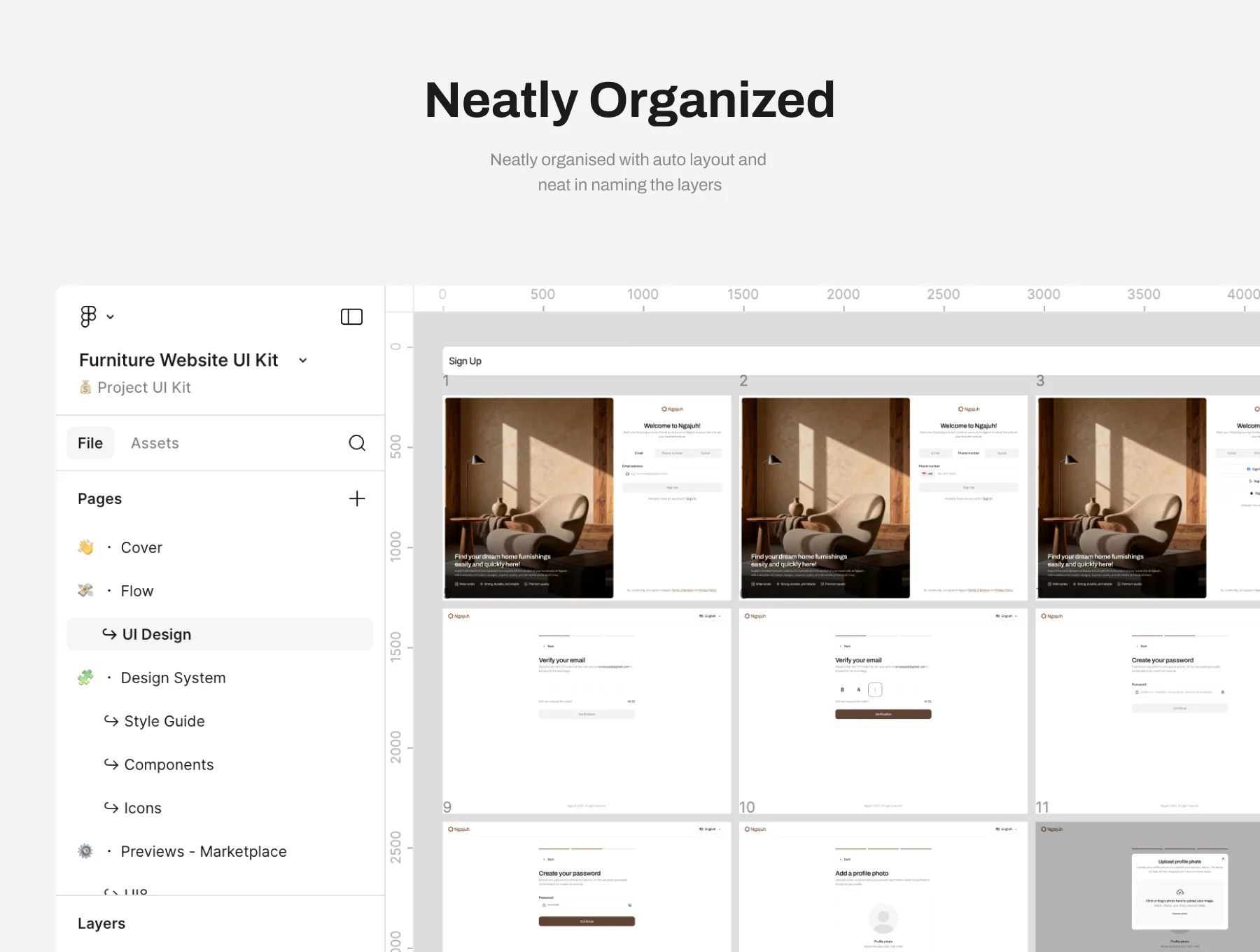 Ngajuh - Furniture Website UI Kit 4