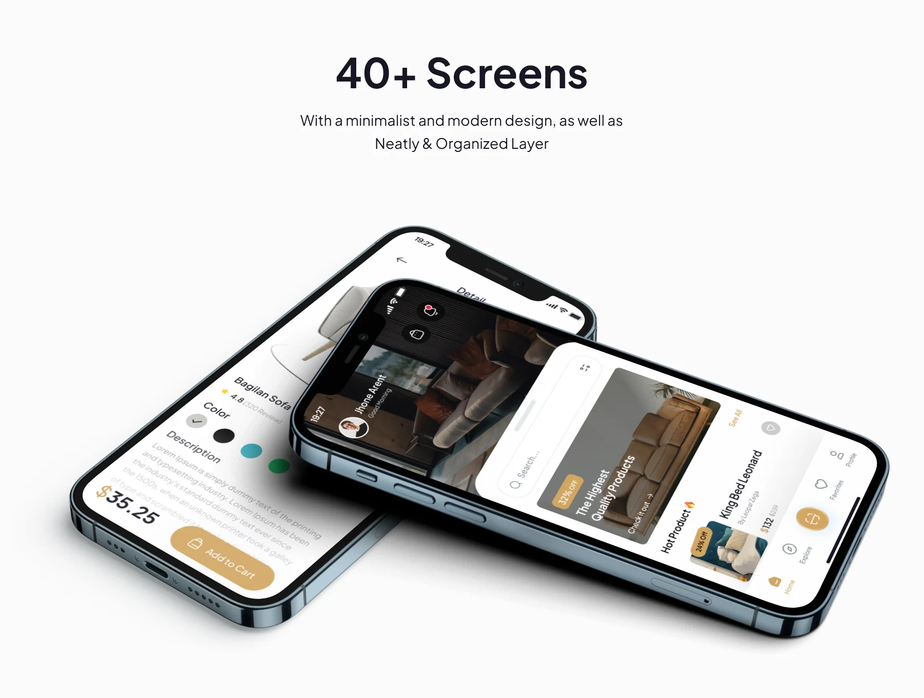Ngamar - Furniture App UI Kit 3