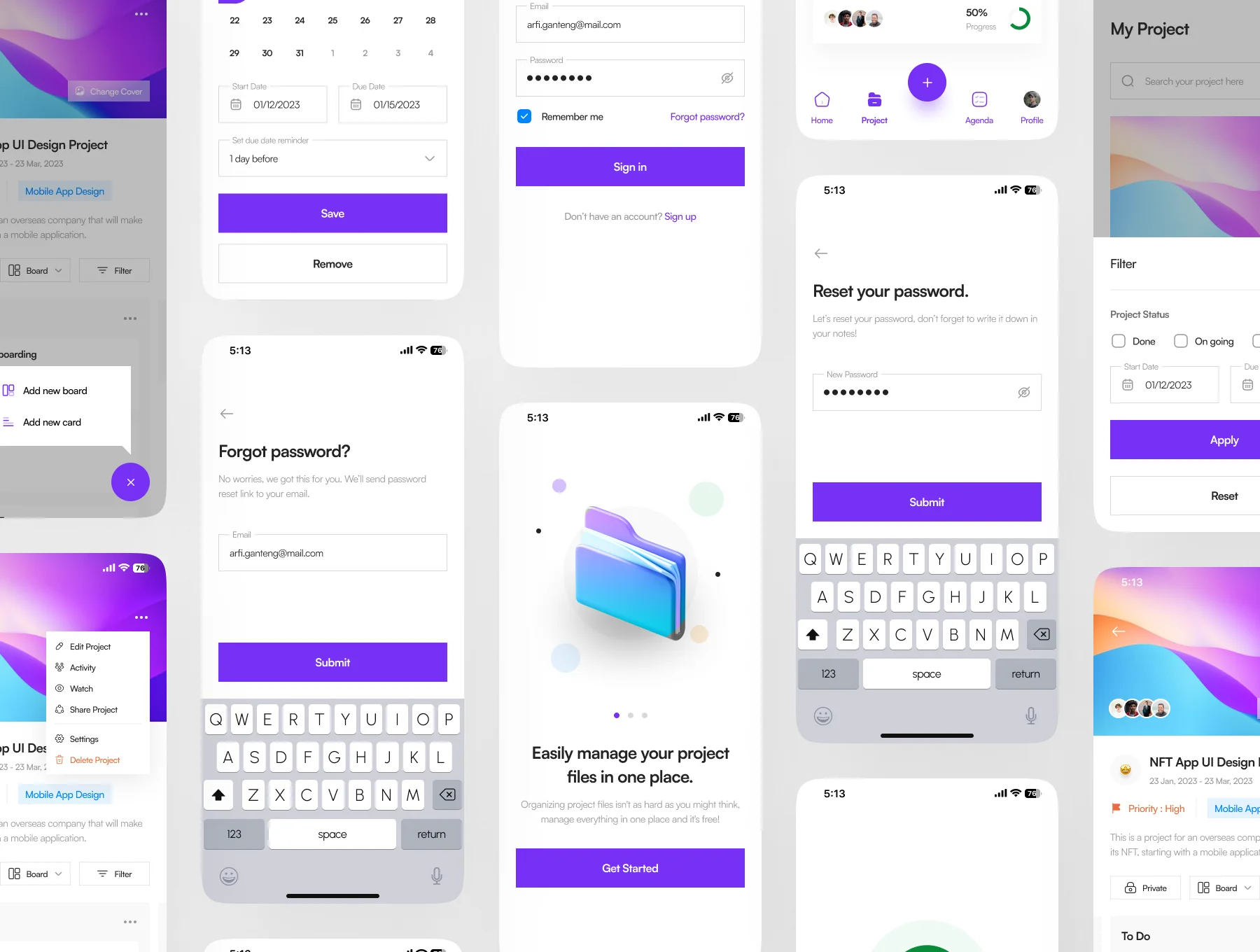 Ngatur - Project Management App UI Kit 6