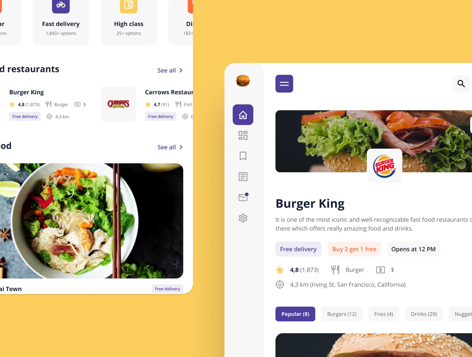 Nibble: Food Delivery Web UI Kit 4