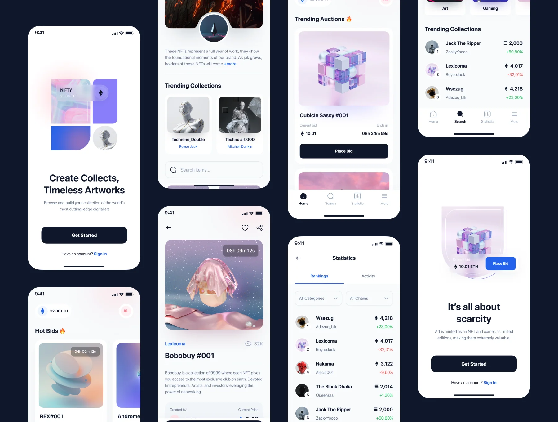Nifty - NFT Marketplace App UI Kit 3