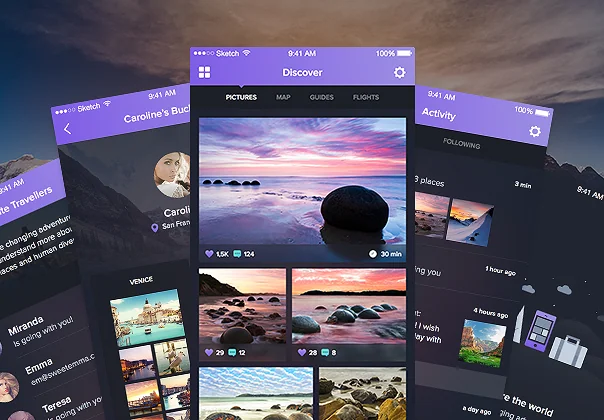 Night & Travel UI Kit