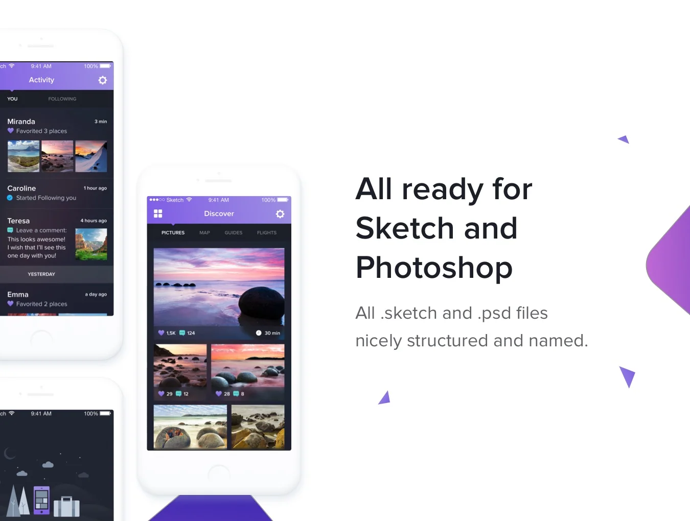 Night & Travel UI Kit 4