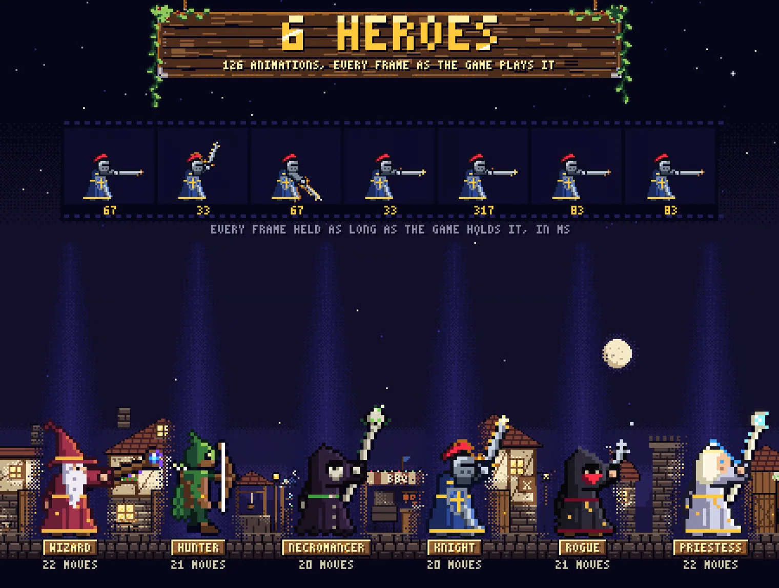 NIGHTFALL KIT: Full Pixel Art Game + 2D & 3D Assets 3