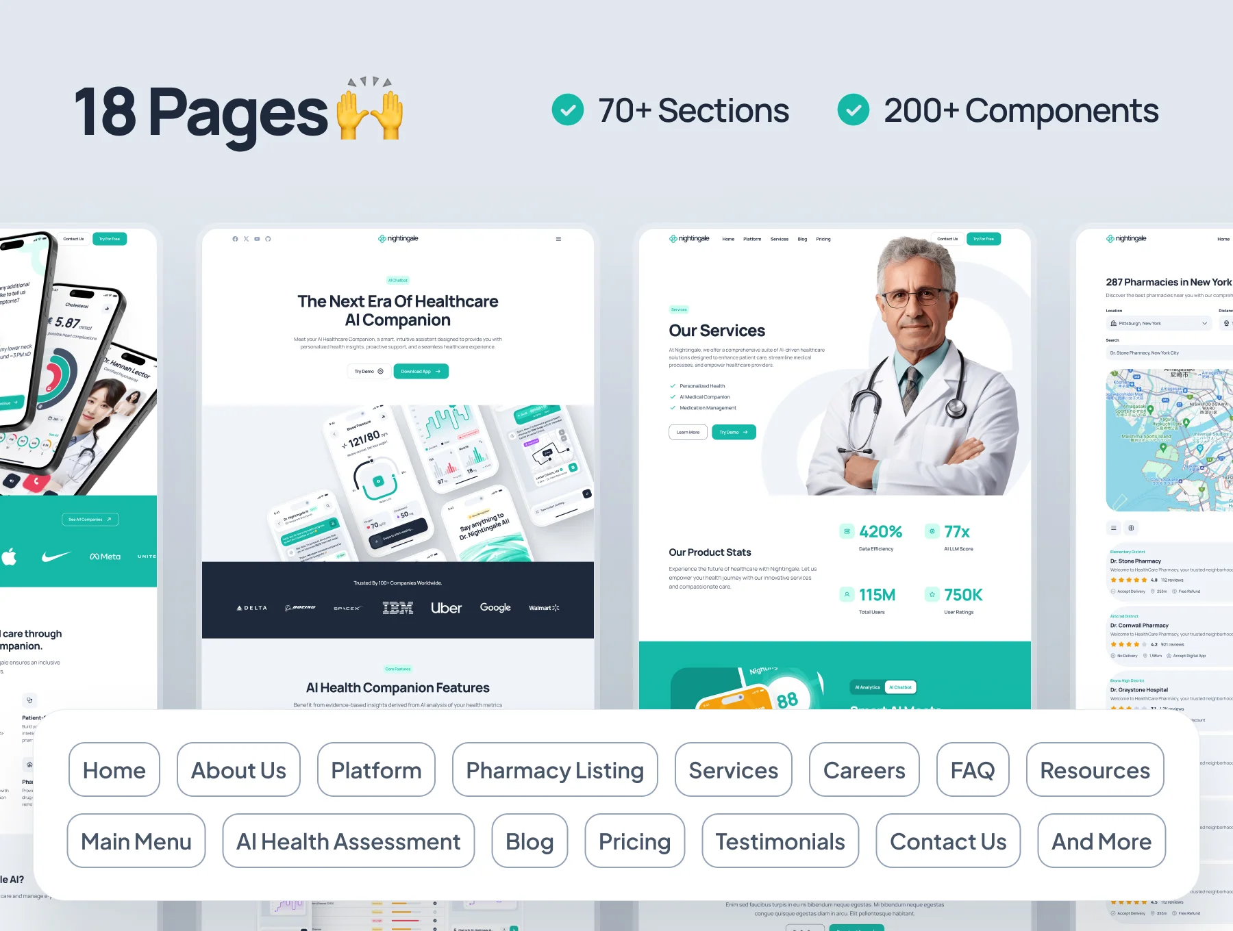 nightingale: AI Medical & E-Pharmacy Website