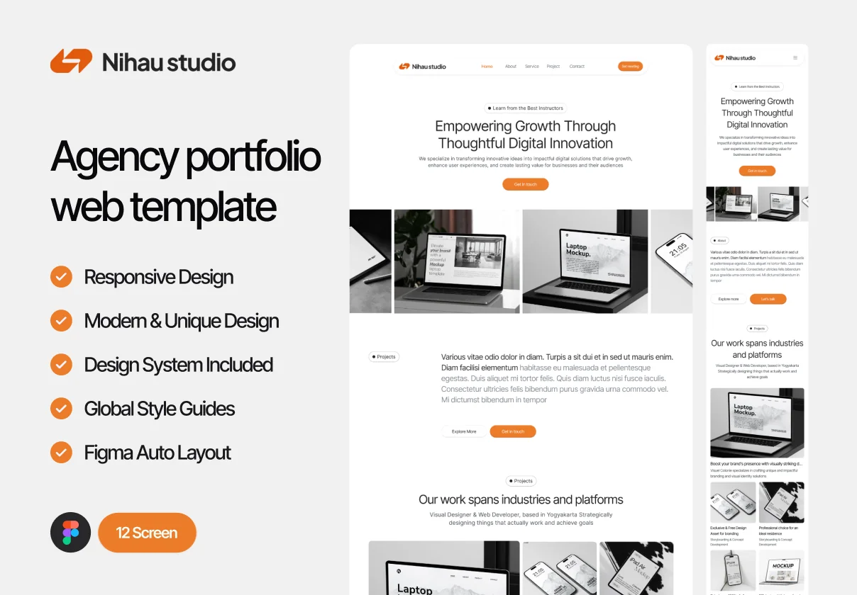 Nihau - Agency portfolio website