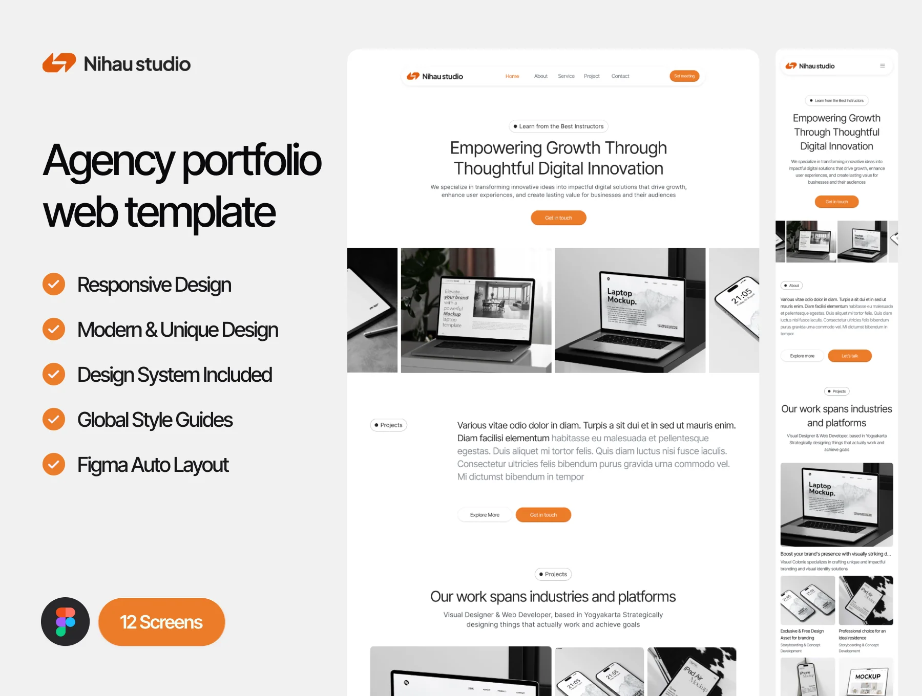 Nihau - Agency portfolio website