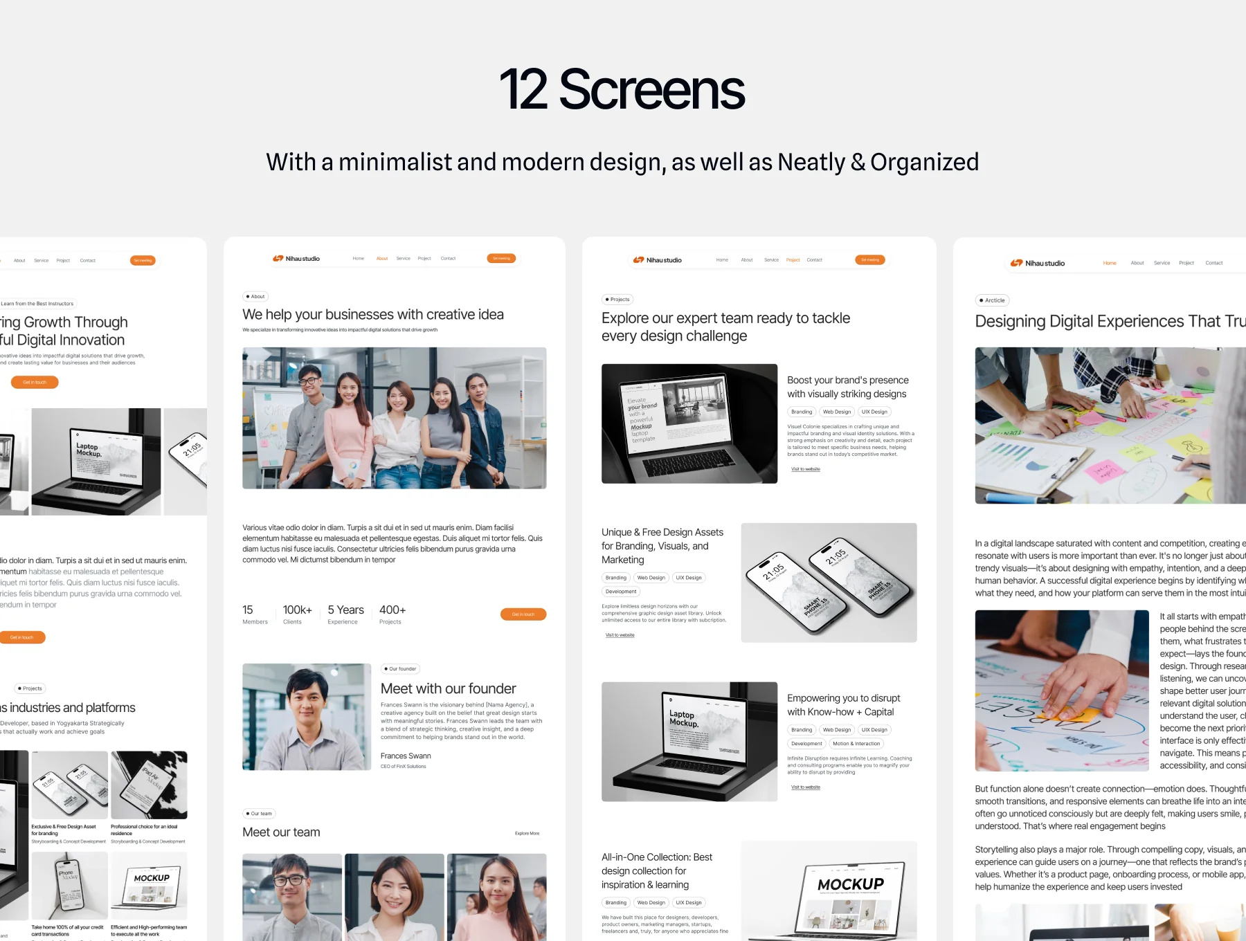 Nihau - Agency portfolio website 3