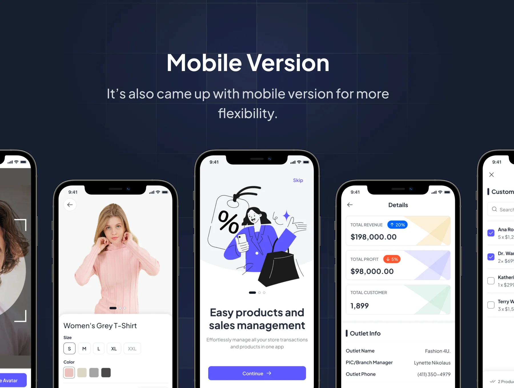 Nija POS App UI KIT 7