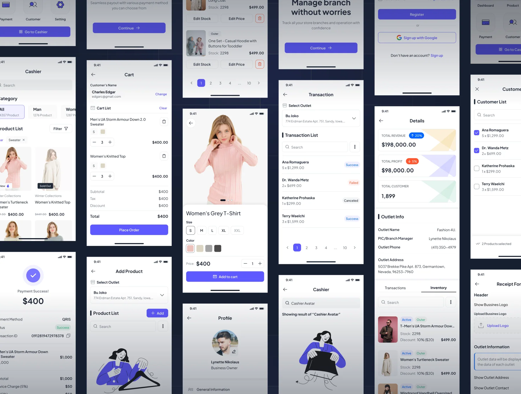 Nija POS App UI KIT 8