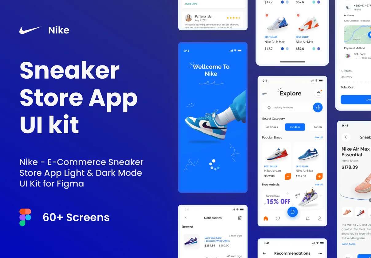 Nike - Sneaker Store App UI kit