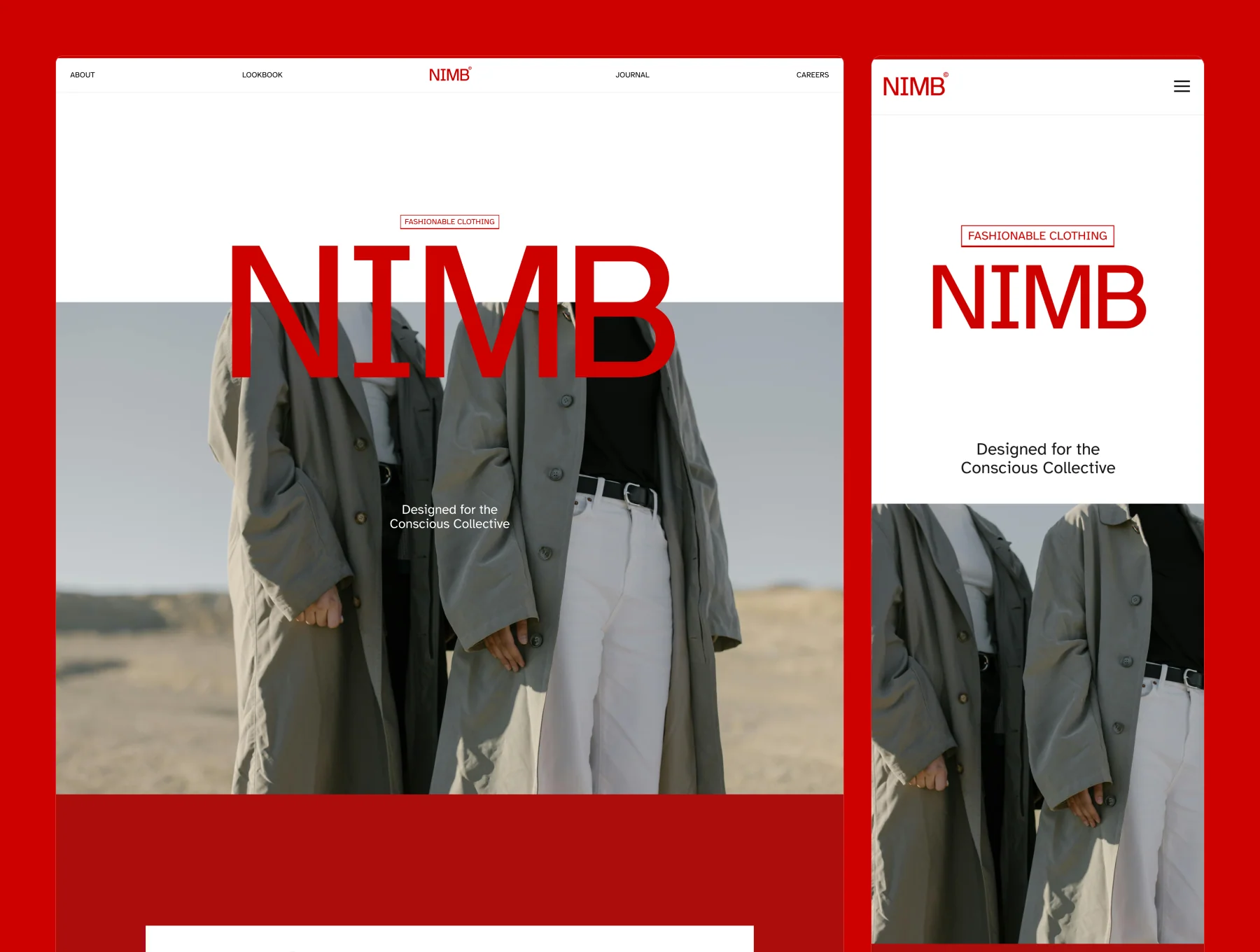 NIMB – Fashion Brand Website 3