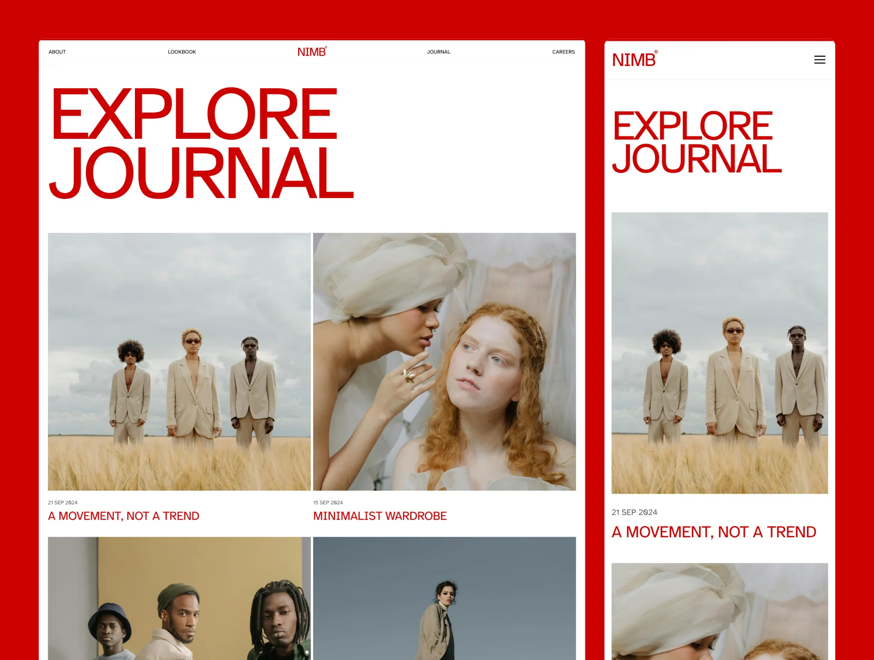 NIMB – Fashion Brand Website 4