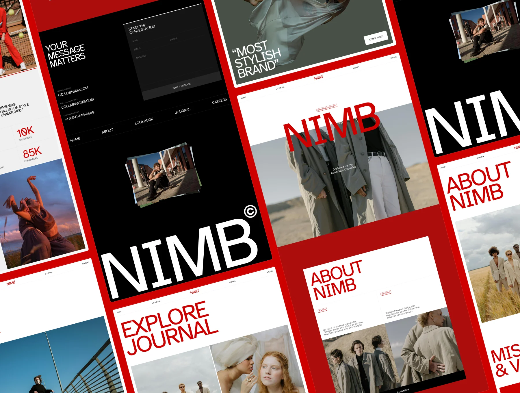 NIMB – Fashion Brand Website 5