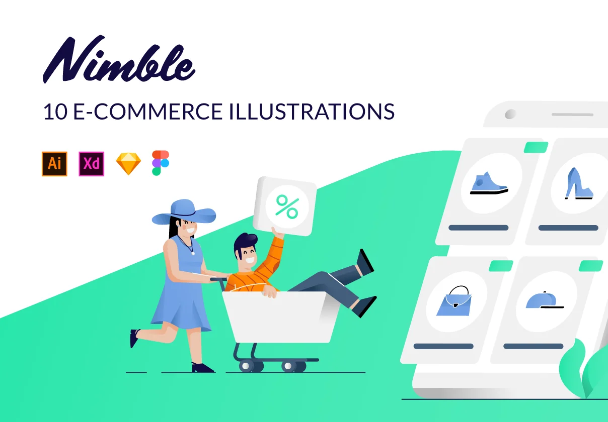 Nimble eCommerce Illustrations