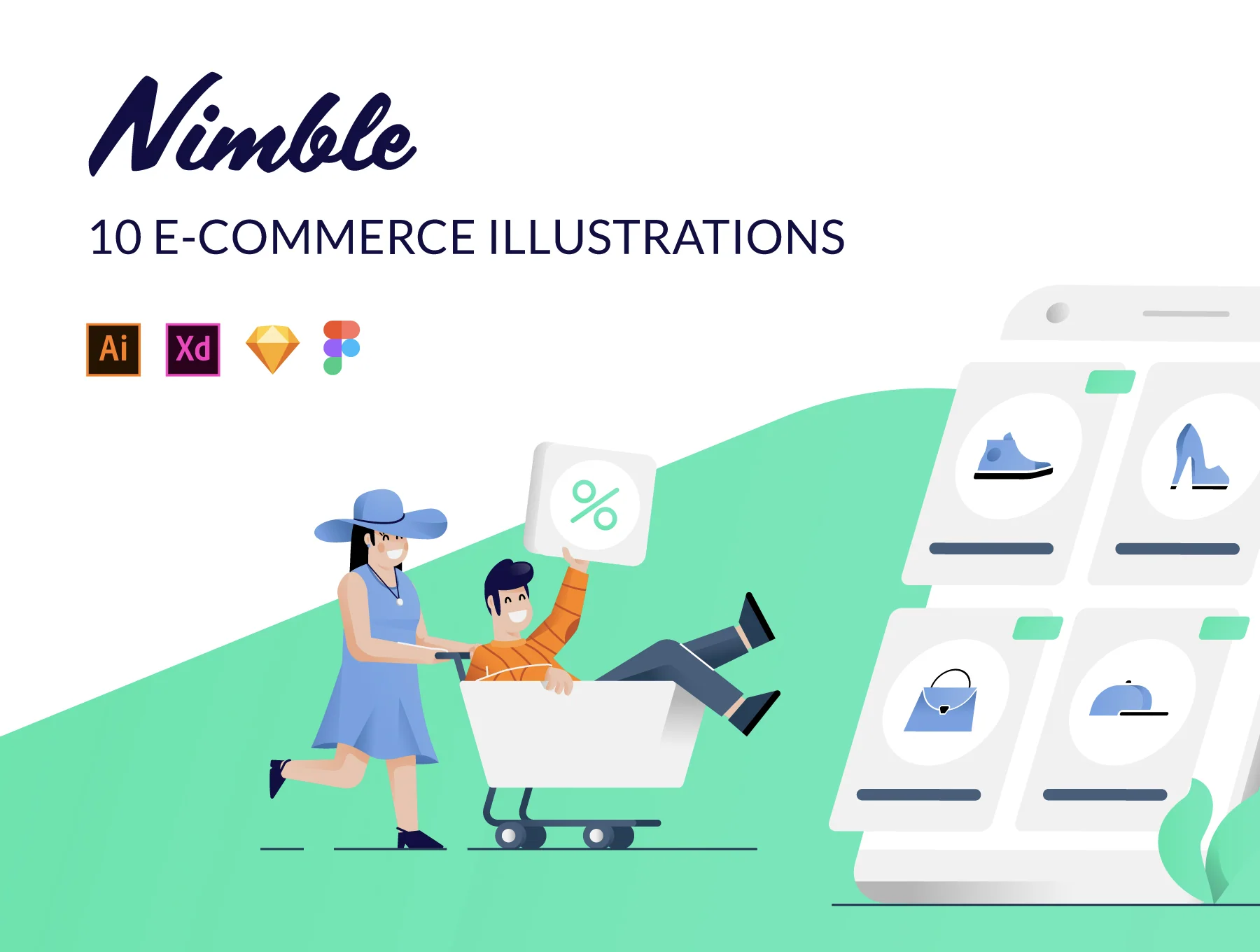 Nimble eCommerce Illustrations