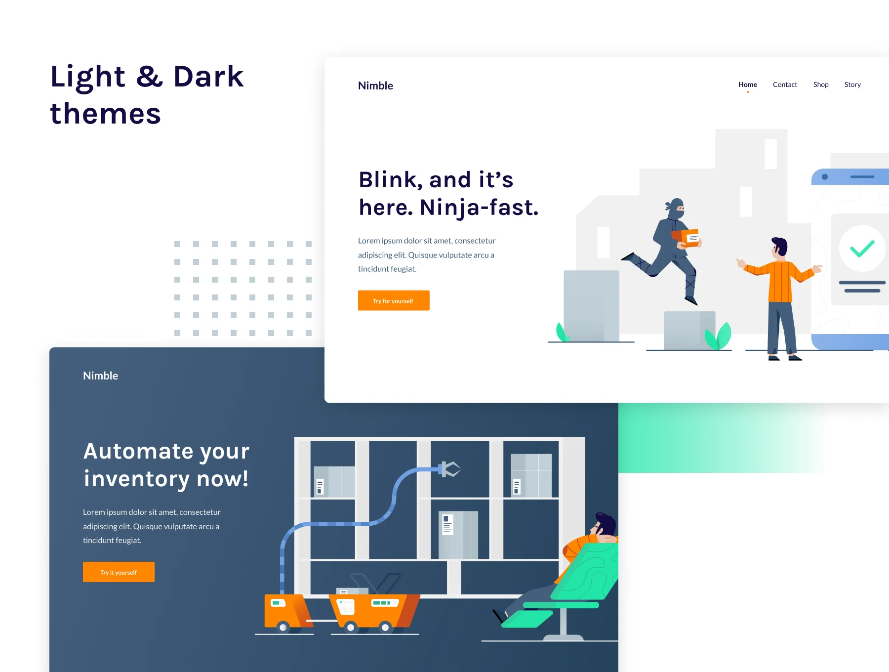 Nimble eCommerce Illustrations 2