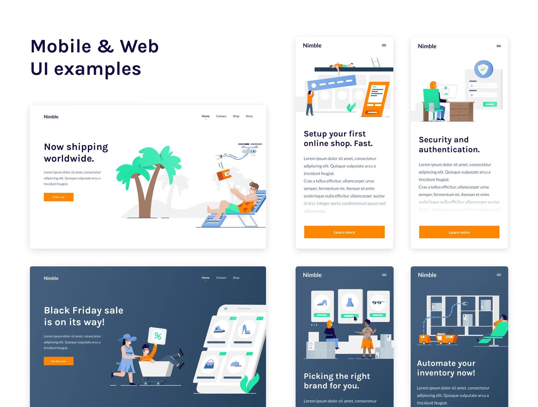Nimble eCommerce Illustrations 3