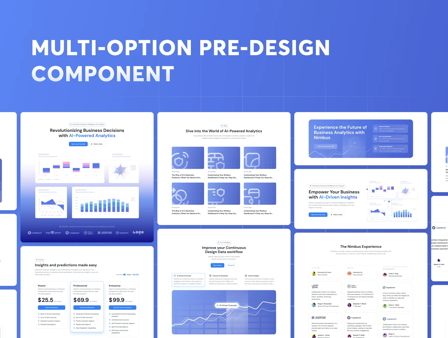 Nimbus - Multi-Layout AI SaaS Template 2