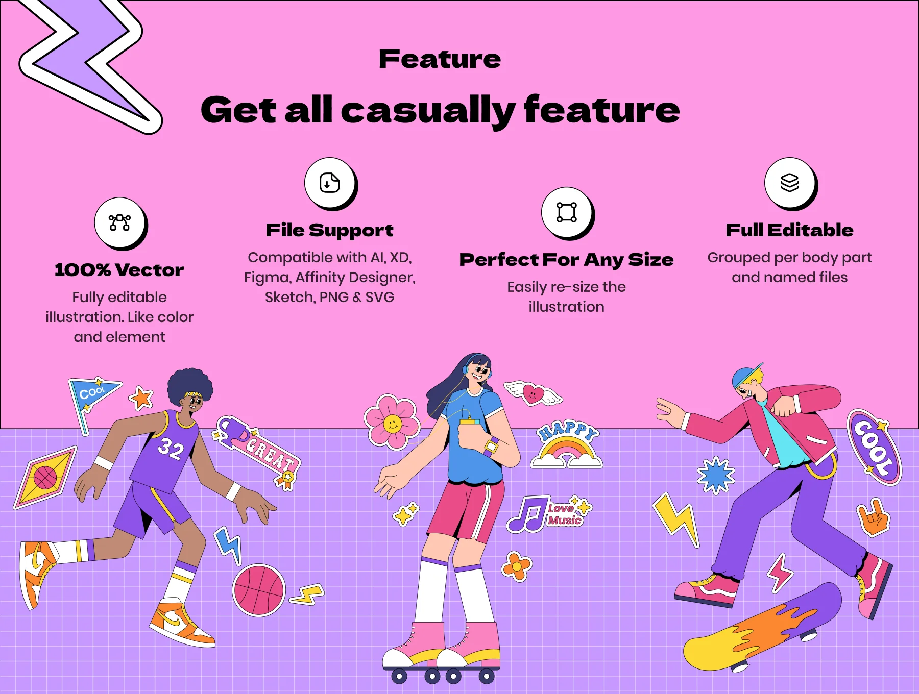 Ninety Illustrations pack 3