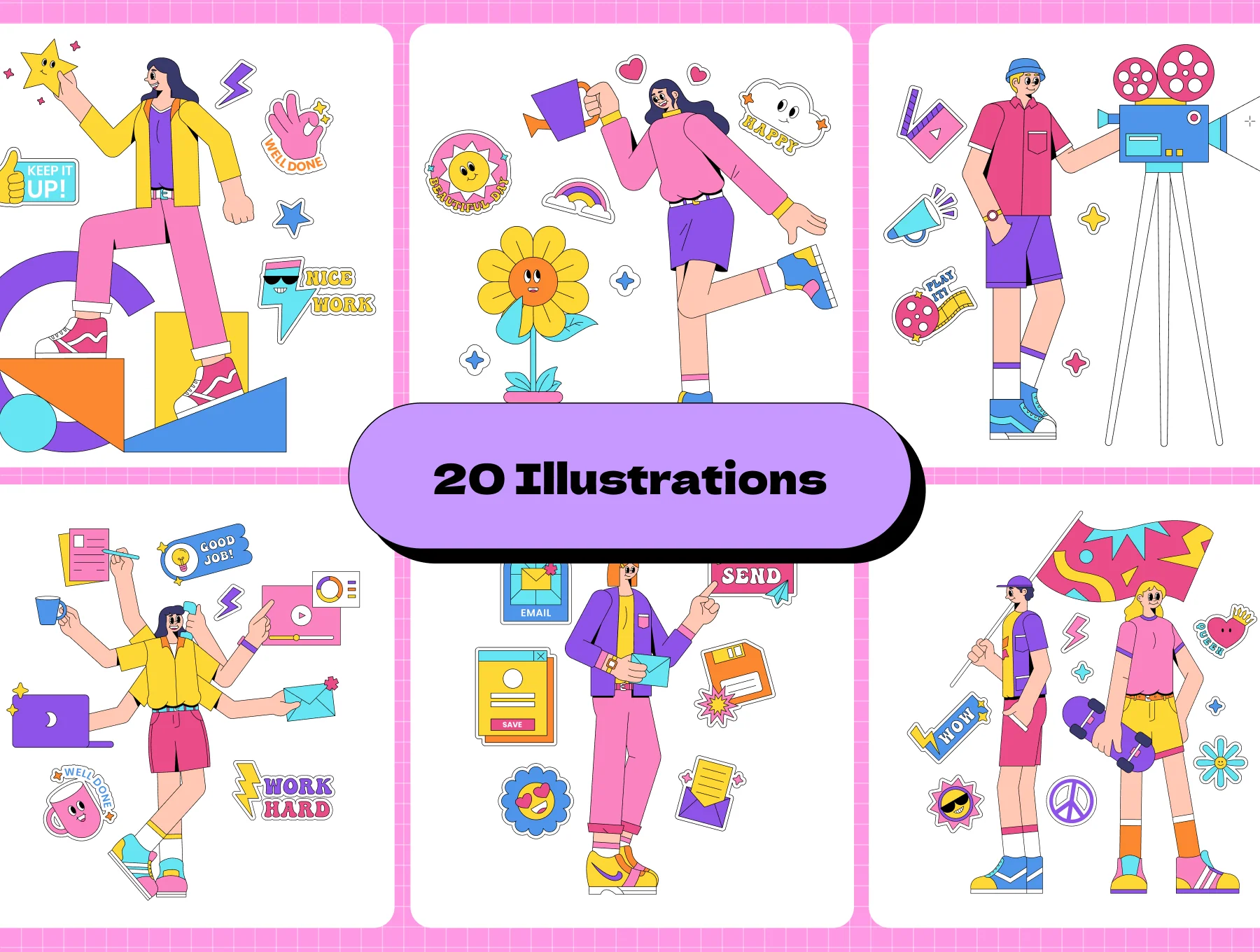 Ninety Illustrations pack 7