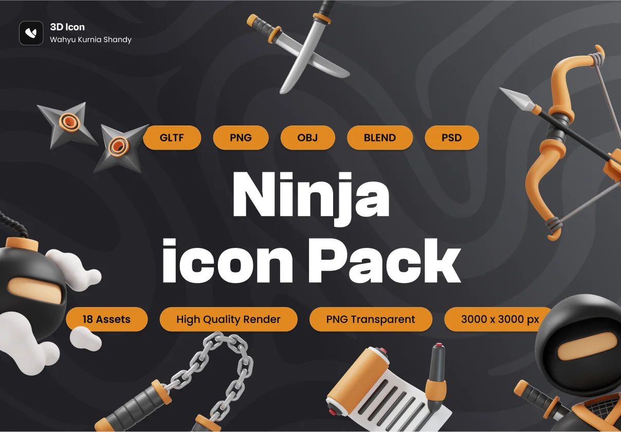 Ninja 3D Icon Pack