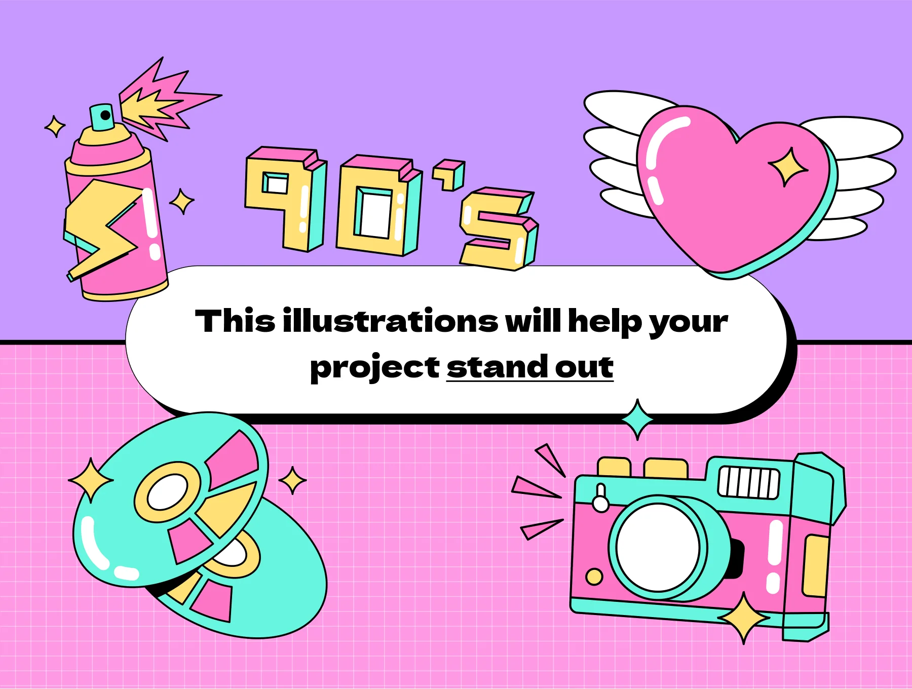 Ninties Icon Retro Style 2