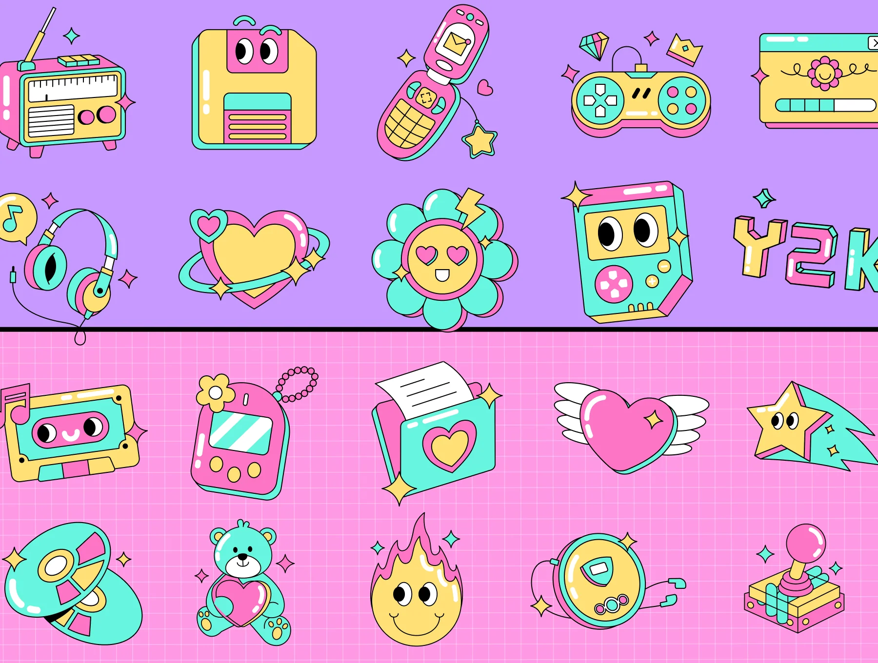 Ninties Icon Retro Style 7