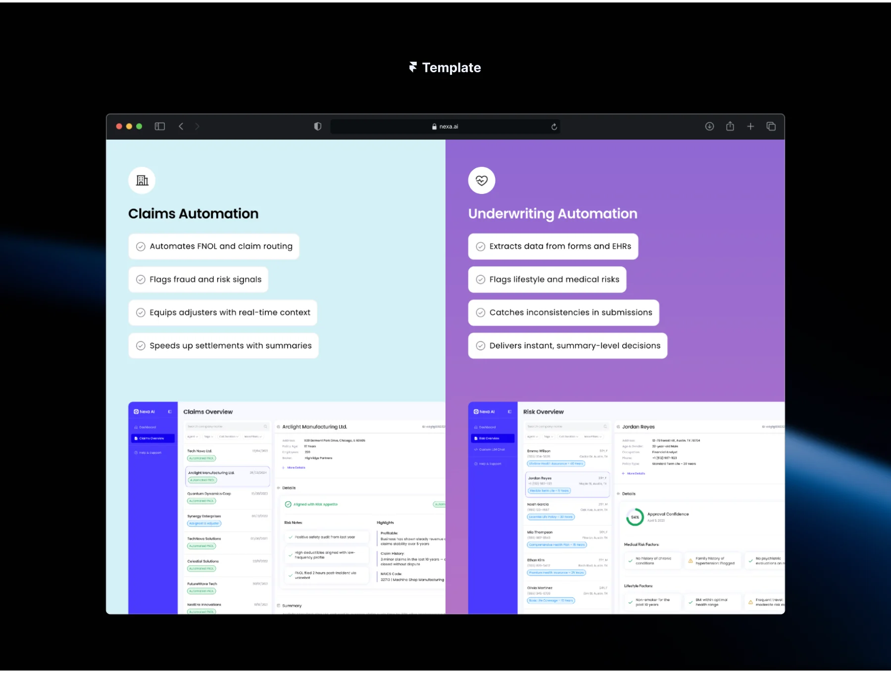Nixa - AI SaaS & Enterprise Template for Framer 3