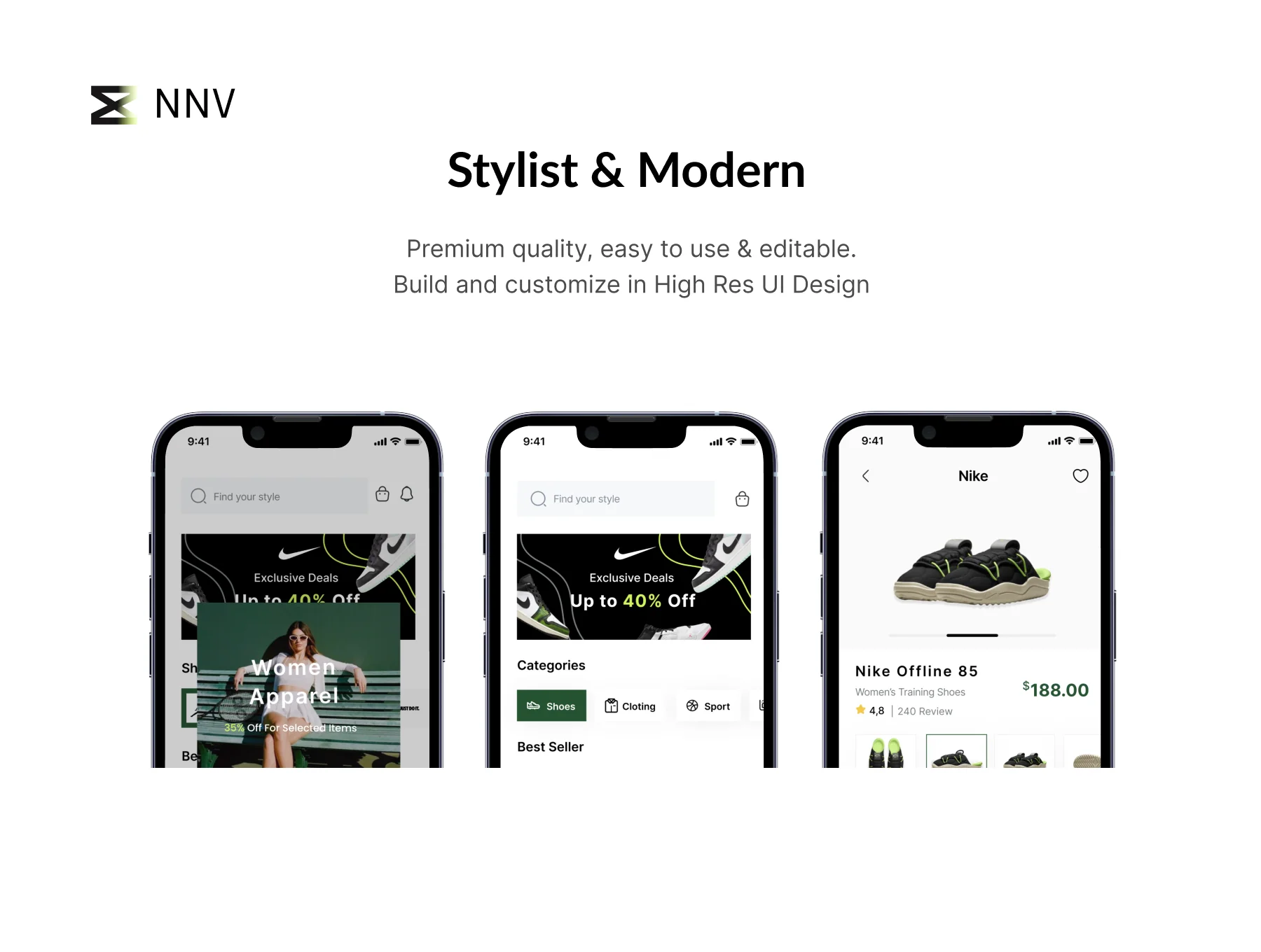 NNV - Shoes Store UI KIT👟 4