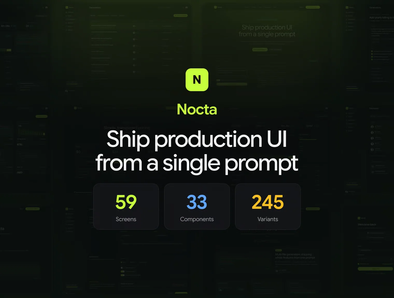 Nocta — Dark SaaS UI Kit for AI Dev Tools 3