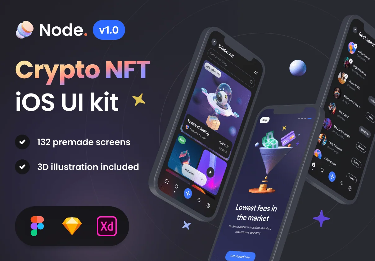 Node – Crypto NFT iOS UI Kit