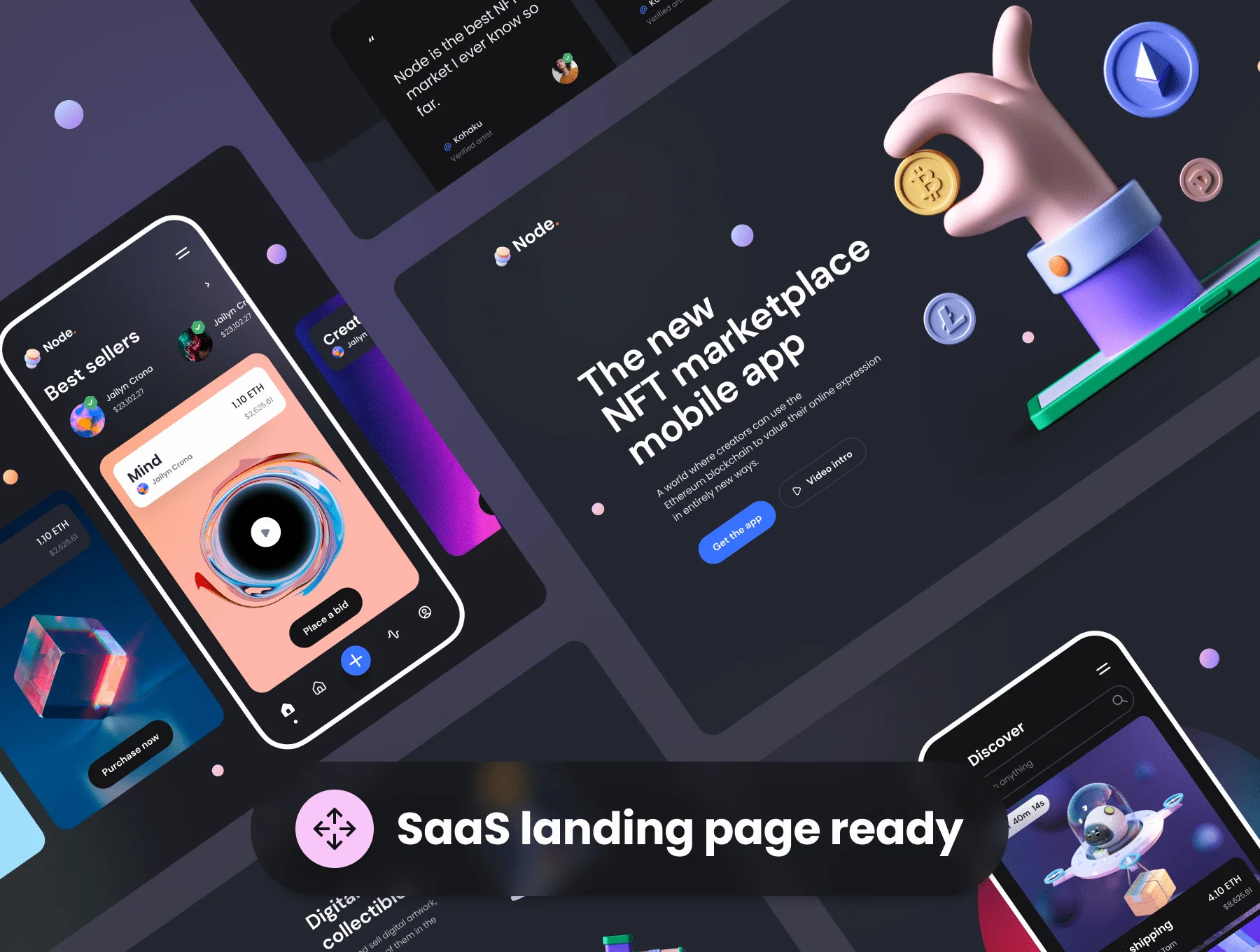 Node – Crypto NFT iOS UI Kit 3