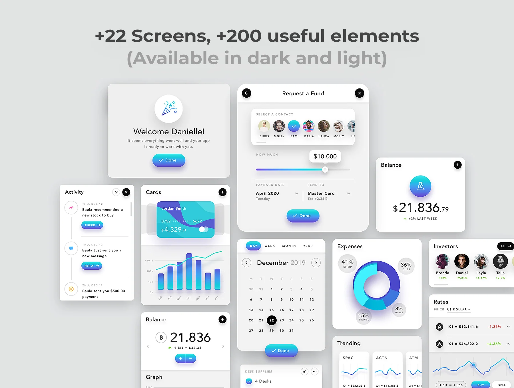 Noelle - Crypto Wallet UI Kit 2